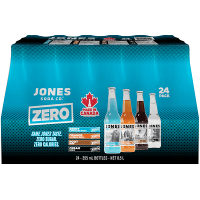 Jones Soda Expands Craft Soda Portfolio with Zero Sugar Lineup at Western Canada Club Stores