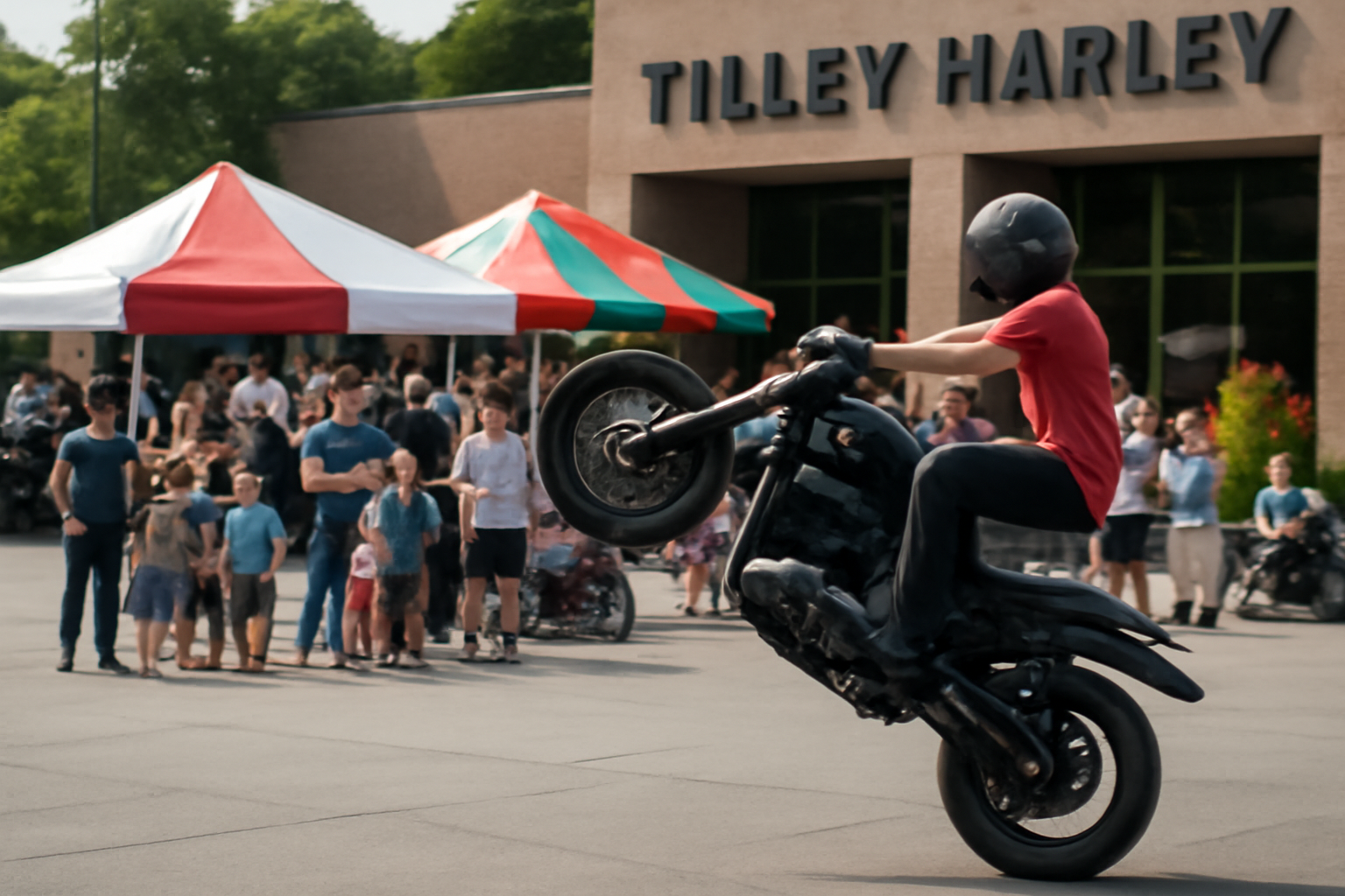 Tilley Harley-Davidson Hosts Christmas in July Toys for Tots Fundraiser Featuring Motorcycle Stunt Shows, Family Activities, And More!